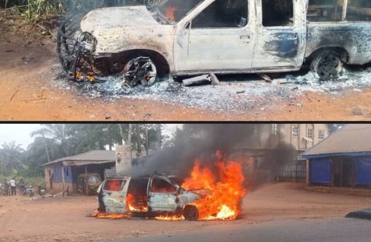 Gunmen Attack in Anambra: Policeman, Vigilante Injured, Two Security Vehicles Burnt