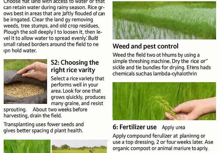 5 Step-by-step guide to rice production