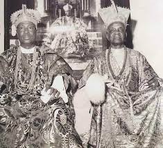 Oba Adeniji Adele and Alake Ladapo Ademola in Historic Company – Circa 1952